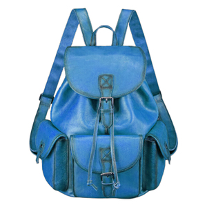 กระเป๋าเป้หนังหรูหราสีม่วงสไตล์วินเทจสำหรับเดินทางพร้อมสายรัดที่ถอดออกได้อเนกประสงค์กระเป๋าเดย์แพคกันน้ำ - Product Image 6