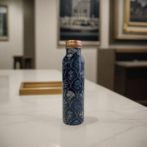 Highest Selling Product Wholesale Price Pure Copper <b>Water</b> Drinking <b>Bottle</b> Attractive Design Meena Printed Custom Size <b>Gym</b> Yoga - Product Image 6