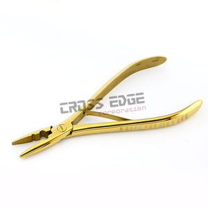 Professional Gold Color Short Hair Teeth Grip Crimper Plier Custom Packing Two Hole Two One Hair Extension <b>Tools</b> - Product Image 4