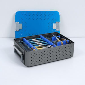 Juego de instrumentos veterinarios dentales para animales pequeños con caja de aluminio, Kit de Instrumentos dentales reutilizables de acero inoxidable alemán Manual - Product Image 5