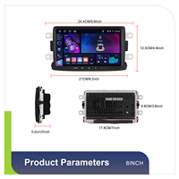 Hikity pour Renault Captur Mégane /Dacia Logon Duster Sandero 4+64G 8'' Autoradio Android Carplay/Android Auto WiFi OEM