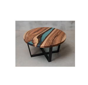 Taburete de madera y resina epoxi de alta calidad al por mayor taburete de resina epoxi de madera personalizado de Venta caliente tradicional - Product Image 1