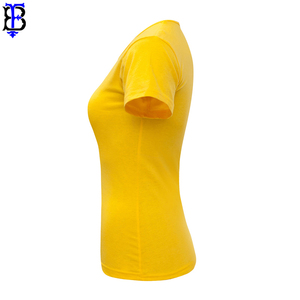 Venta al por mayor personalizado liso en blanco pesado 100% algodón transpirable multicolor Jersey Regular Fit mujer camiseta de alta calidad de secado rápido - Product Image 6