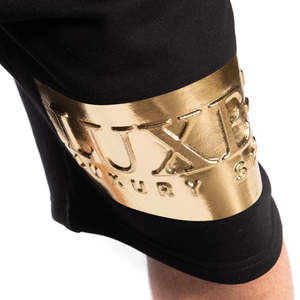 Pantalones Cortos Deportivos Streetlab para Hombre, con Estampado Dorado en Relieve, 100% Algodón, Felpa Francesa, para Gimnasio y Entrenamiento, Color Negro - Product Image 3