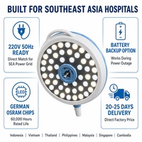 Lampe chirurgicale LED sans ombre, 48 ampoules, 140 000 lux, 3000-6700K, éclairage de plafond pour salle d'opération hospitalière