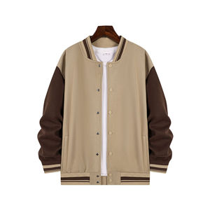 Blouson de baseball à manches longues grande taille avec broderie chenille chaîne, style vintage Letterman Varsity, personnalisable OEM, en toile, hiver, 100% laine, pour homme - Product Image 2