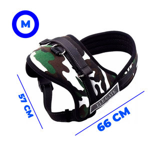 Pettorina di Lusso per Cani con Motivi Floreali, Strisce Riflettenti, in Neoprene e Nylon, Personalizzabile per Cani Piccoli, Medi e Grandi, per Passeggiate - Product Image 2