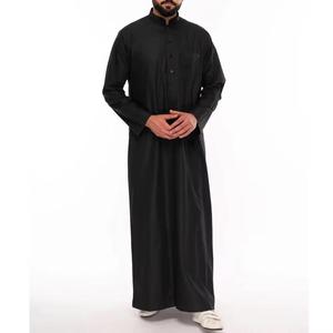Thobe émirati haut de gamme rouille luxe Kandura traditionnel arabe porter élégant hommes Jubba doux et respirant tenue islamique moderne - Product Image 5