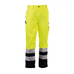 Men's 100% Polyester Reflective Tape Safety Workwear <b>Pants</b> <b>Hi</b>-<b>Vis</b> Canvas Construction Worker Work Wear Factory Direct - Product Image 2