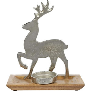 Prime Quality Candle Holder Wood Black Metal Christmas Decoration <b>Star</b> Design T <b>Light</b> Home Table Display For Christmas Accessory - Product Image 2