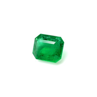 Émeraude naturelle 5.09 carats IGI certifié pierre lâche de forme octogonale 12.50x9.50mm pierre précieuse de haute qualité pour la fabrication de bijoux fins