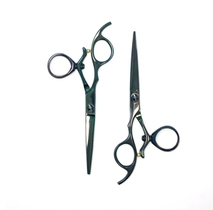 Juego de Tijeras de Peluquería Personalizadas, Tijeras de Entresacar con Mango de Acero, Tijeras de Barbero, Tijeras Dentadas, Tijeras de Salón, Acero Inoxidable - Product Image 3