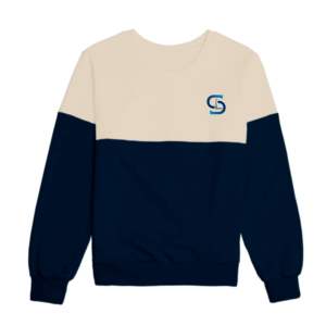 Sudadera personalizada con cuello falso para mujer, sudadera con ropa de calle impresa al por mayor - Product Image 3