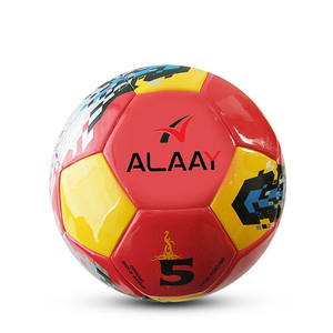 Ballon de football d'entraînement officiel personnalisé, football de rue, cuir PU souple, idéal pour l'entraînement sportif - Product Image 2