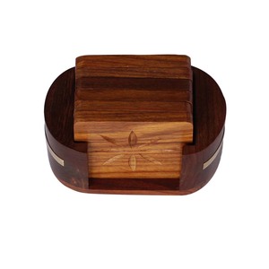 Wholesale <b>Wood</b> Coasters with Custom Engraving <b>Mat</b>/Pad Coffee <b>Table</b> Accessories Kitchen Party Wedding Bulk Walnut Coasters - Product Image 5