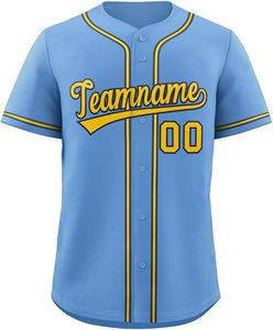 Maillot de baseball personnalisé à rayures pour hommes, femmes et enfants, chemises à boutons, nom d'équipe personnalisé, numéro, logo, maillot de baseball - Product Image 5