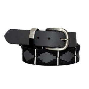 Ceinture en cuir de buffle d'eau vintage, 35 mm, fil ciré, boucle en laiton massif, style décontracté, design argentin, ceinture authentique - Product Image 1