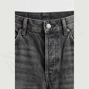 Jeans en denim solide de haute qualité pour l'hiver, couture premium, coupe moderne, coupe-vent, respirant, pantalon, couleur personnalisée - Product Image 4