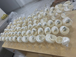 Coupe de conque en coquille de mariage Offres Spéciales/gobelet à vin en coquille turbo fait à la main et tasse à Burgess, tasse de table parfaite pour les repas en bord de mer - Product Image 3