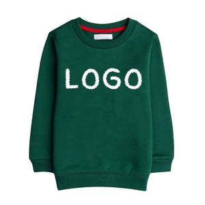 Sudaderas de cuello redondo Unisex de alta calidad 100% de algodón para niños, sudaderas con capucha, sudadera ajustada - Product Image 3