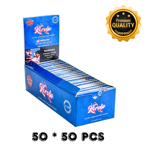 Papier à rouler de qualité supérieure, format king-size, bleu, en forme de cône, pour le tabac à rouler, pour les cigarettes, pour fumer - Product Image 1
