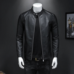 Blouson bombardier personnalisé de qualité supérieure veste en cuir noir ciré faite à la main veste en cuir véritable pour hommes - Product Image 4