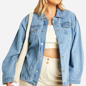 Chaquetas Vaqueras Personalizadas con Logotipo para Mujer, Elegantes, Cómodas, de Tela Suave, Ligeras, Informales para Uso Diario - Product Image 3