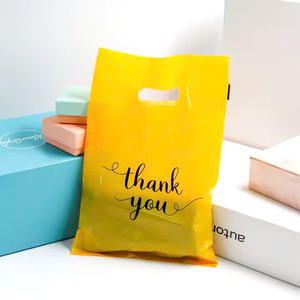 Bolsas de compras de plástico troqueladas de lujo personalizadas al por mayor, hermosas asas troqueladas de lujo con logotipo para materiales reciclados de supermercado - Product Image 6