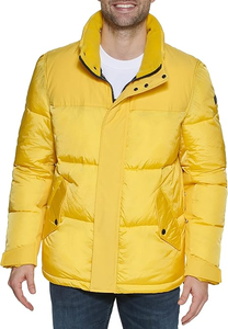 Mode Hommes Hiver Puffer OEM Veste Hommes Snap Front Puffer Veste Extérieure Manteau - Product Image 6