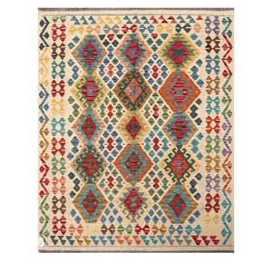 พรมกิลิม ไมมาณา อัฟกานิสถาน ขนาด 195 x 156 ซม. พรมปูพื้นและชุดพรม - Product Image 1