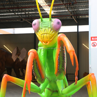 Installations extérieures étanches Insectes animatroniques géants Mantis Jardin botanique écologique