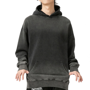 Sudadera con Capucha de Felpa 100% Algodón para Hombre, al por Mayor, con Hombros Caídos, Logotipo Personalizado, Secado Rápido, Transpirable, Ropa Exterior Informal de Invierno - Product Image 5