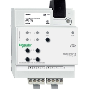 Attuatore per Tapparelle SCHNEIDER ELECTRIC MTN649802 Grigio Chiaro, Componenti Industriali REG-K/2x/10 con Modalità Manuale - Product Image 1