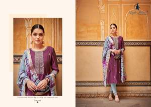 Belle tenue occasionnelle la plus tendance de haute qualité pantalon Kurti en rayonne lourde et Dupatta avec séquence de broderie travail femme mode - Product Image 4