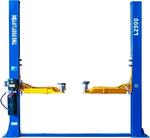 Pont élévateur automobile professionnel à deux montants pour extérieur, capacité de 6 tonnes, entraînement électrique/hydraulique, déverrouillage manuel unilatéral, sécurité, garantie 10 ans - Product Image 6