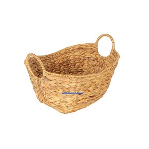 Panier de rangement de cuisine pliable en jute et coton, écologique, noir et blanc, pour fruits - Product Image 1