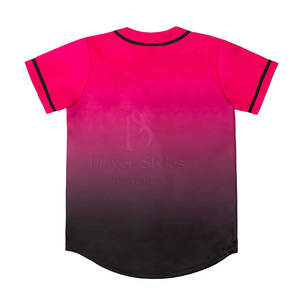 2024 haute qualité Polyester Baseball Softball maillots respirant à manches courtes vêtements de sport joueur Style plaine équipe en gros - Product Image 2