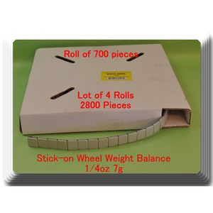 2800 ชิ้น / 4 ม้วน บรรจุ 700 ชิ้น ตุ้มถ่วงล้อแบบติด 1/4 0.25 ออนซ์ 7 กรัม - Product Image 2