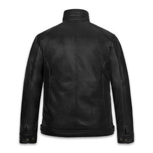 แจ็กเก็ตหนังไซส์ใหญ่พิเศษสำหรับฤดูหนาวเสื้อโค้ทลำลองแจ็คเก็ตหนังสำหรับผู้ชาย - Product Image 2