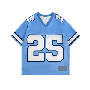 Camiseta de fútbol corta de malla hecha en fábrica, superventas, diseño OEM, camiseta de fútbol de etiqueta privada para Unisex, 2025 - Product Image 1