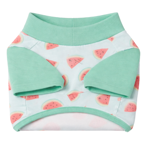 เสื้อกันแดดสำหรับสุนัข ลายแตงโม น้ำหนักเบา ป้องกันรังสียูวี เสื้อยืดสำหรับสัตว์เลี้ยงฤดูร้อน เนื้อผ้านุ่ม ยืดหยุ่น ระบายอากาศได้ดี เสื้อผ้าสำหรับสุนัข - Product Image 6