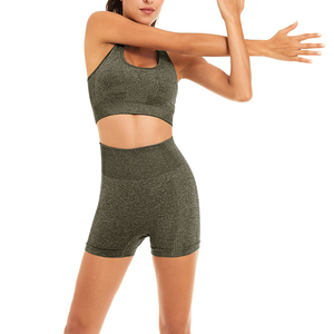 Custom logo Private Label Workout 2 Piece Gym Sports Bra Shorts Leggings <b>Set</b> Fitness <b>Yoga</b> <b>Sets</b> for Women - Product Image 5