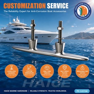 Bitta di Ormeggio in Acciaio Inox 316 Tipo CAMEL 200mm (8 Pollici) <span class=keywords><strong>per</strong></span> Yacht, Barche, Kayak, Moto d'Acqua, Pontili e Coperture - Product Image 6