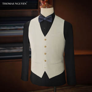 A 2-Piece Tailored Men's Wedding Suit in <b>White</b> Prince Charming featuring a Jacket and <b>Trousers</b> from Lovey Dovey Collection - Product Image 5