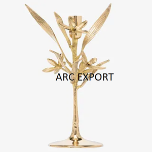 Nouveau Porte-Bougie Moderne et Élégant à Motifs Floraux et Feuillage, Style Antique, Grande Taille, Idéal pour la Vente Flash - Product Image 1