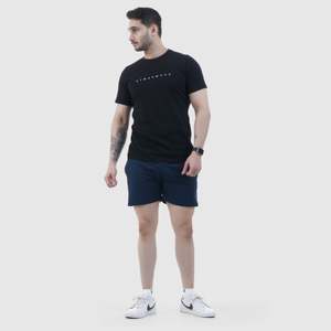 กางเกงบาสเก็ตบอลทรงสปอร์ตสีกรมท่า ผลิตจากโพลีเอสเตอร์และสแปนเด็กซ์ 100% ระบายอากาศได้ดี ไซส์ XXS พร้อมเชือกผูกเอว - Product Image 4