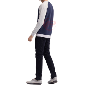 เสื้อสเวตเตอร์ขนแกะสำหรับผู้ชายเสื้อแบบสวมหัวพิมพ์ลาย ODM สำหรับฤดูหนาวสินค้ามาใหม่ออกแบบโลโก้ได้ตามต้องการ - Product Image 2