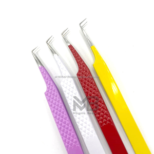 แหนบต่อขนตาสแตนเลสใหม่ ป้องกันแม่เหล็ก ป้องกันไฟฟ้าสถิต ทนทาน ใช้สำหรับต่อขนตาแบบวอลุ่ม สีเงิน เป็นมิตรกับสิ่งแวดล้อม - Product Image 5