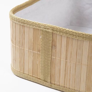 กล่องใส่ของไม้ไผ่3ขนาด, กล่องใส่ของขวัญหรูหรากล่องใส่เครื่องสำอางแบบพื้นฐาน - Product Image 2