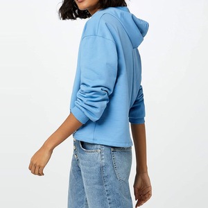 OEM Diseño Streetwear Ladies Blank Plus Size Unisex Hoodie Drop Shoulder Sudaderas Oversize Color Block Sudaderas con capucha personalizadas - Product Image 3